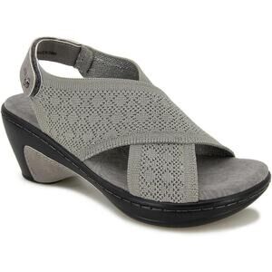 NIB JBU Alyssa Wedge Sandals Women's Size 12 M Gray Shimmer By Jambu 44 EUR